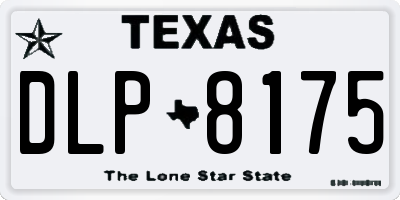 TX license plate DLP8175
