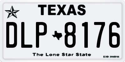 TX license plate DLP8176