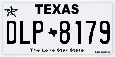 TX license plate DLP8179