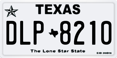 TX license plate DLP8210