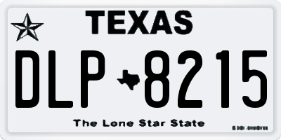 TX license plate DLP8215
