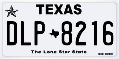 TX license plate DLP8216