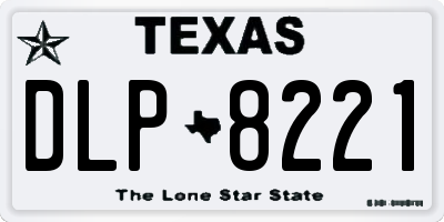 TX license plate DLP8221
