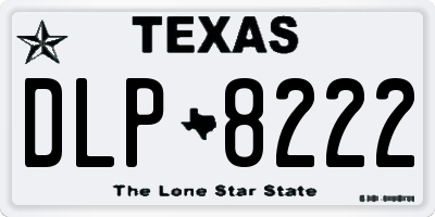 TX license plate DLP8222