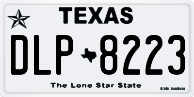 TX license plate DLP8223