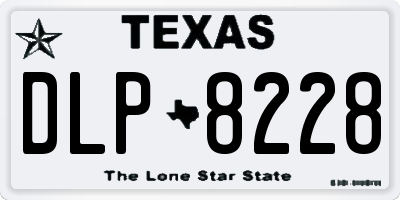 TX license plate DLP8228