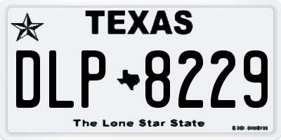 TX license plate DLP8229