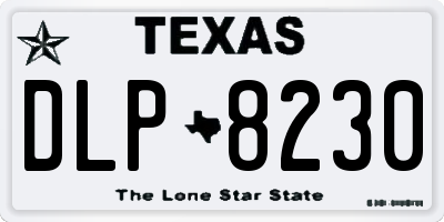 TX license plate DLP8230