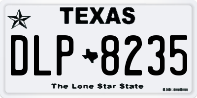 TX license plate DLP8235