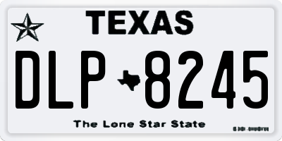 TX license plate DLP8245