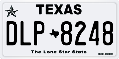 TX license plate DLP8248