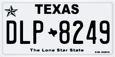 TX license plate DLP8249