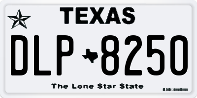 TX license plate DLP8250