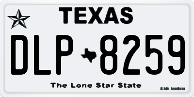 TX license plate DLP8259