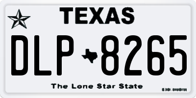TX license plate DLP8265
