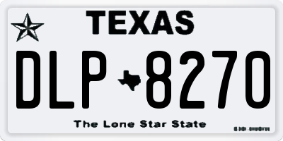 TX license plate DLP8270