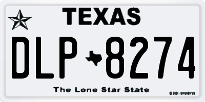 TX license plate DLP8274