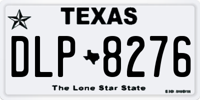 TX license plate DLP8276