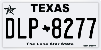 TX license plate DLP8277