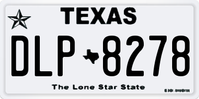 TX license plate DLP8278