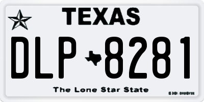 TX license plate DLP8281