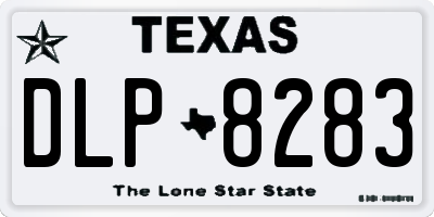 TX license plate DLP8283