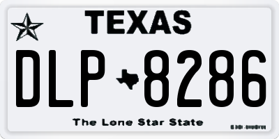 TX license plate DLP8286