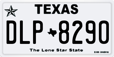 TX license plate DLP8290
