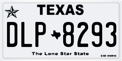 TX license plate DLP8293