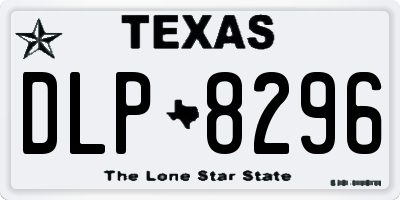 TX license plate DLP8296