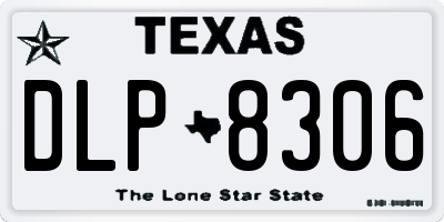 TX license plate DLP8306