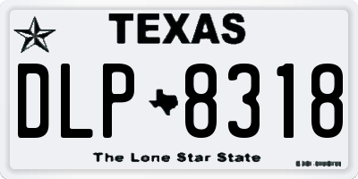 TX license plate DLP8318