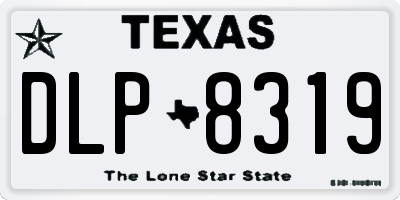 TX license plate DLP8319