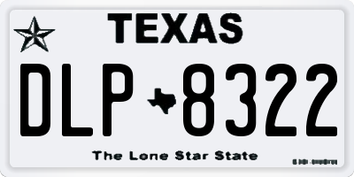 TX license plate DLP8322