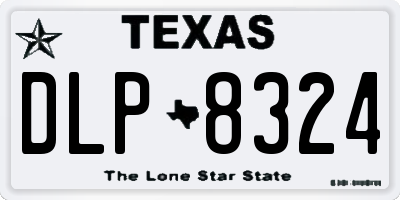 TX license plate DLP8324