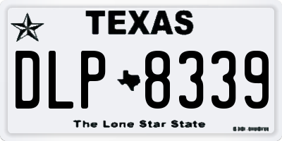 TX license plate DLP8339