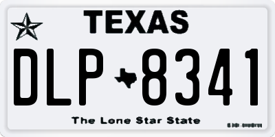 TX license plate DLP8341