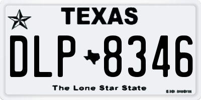 TX license plate DLP8346