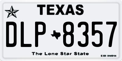 TX license plate DLP8357