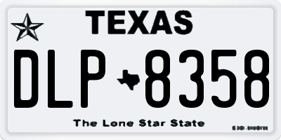 TX license plate DLP8358