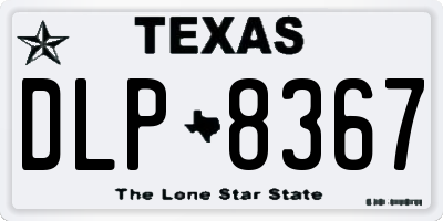 TX license plate DLP8367