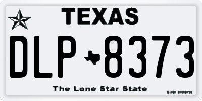 TX license plate DLP8373