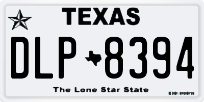 TX license plate DLP8394