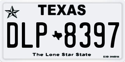 TX license plate DLP8397