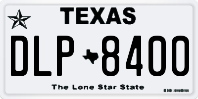 TX license plate DLP8400