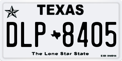 TX license plate DLP8405