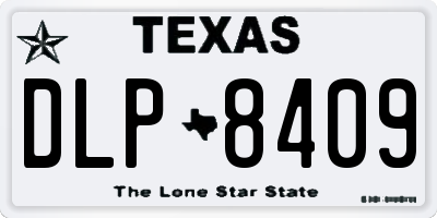 TX license plate DLP8409