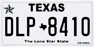 TX license plate DLP8410