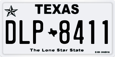TX license plate DLP8411