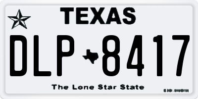 TX license plate DLP8417